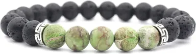 Produktbild von Armband OR-33392 - Schwarz / Grün für Naturfreunde KP33392