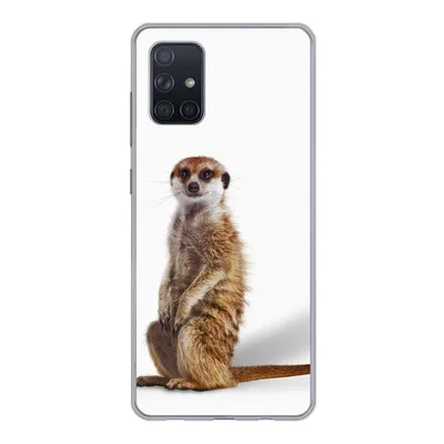 Produktbild von MuchoWow® Handyhülle Schutzhülle Hülle für Samsung Galaxy A51 Erdmännchen - Tiere - Fell Silikon Softcase Handy Hülle - Schutzabdeckung