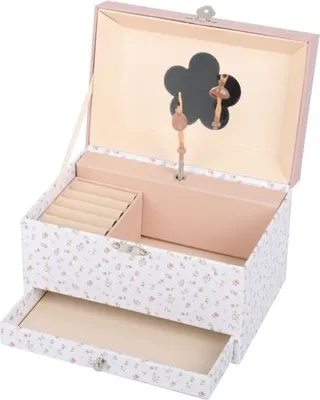 Produktbild von Kinderspiel-Schmuckkästchen mit Spiegel und Ballerina
