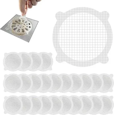 Produktbild von 30 Stück weggeworfene Abflussfalle 10 x 10 cm - Duschkopshaarfang - Abflussfilter für Waschbecken, Badewanne und Küche