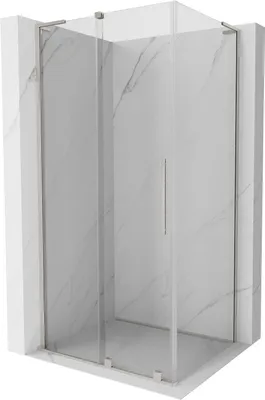 Zdjęcie produktu dla Kabina prysznicowa Mexen Velar L 110x120 cm, nikiel, szkło transparentne