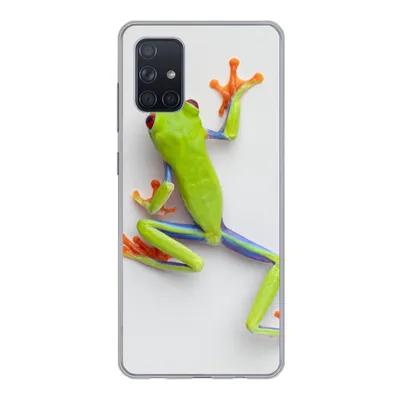 Produktbild von MuchoWow® Handyhülle Schutzhülle Hülle für Samsung Galaxy A51 Frosch - Tiere - Grün Silikon Softcase Handy Hülle - Schutzabdeckung