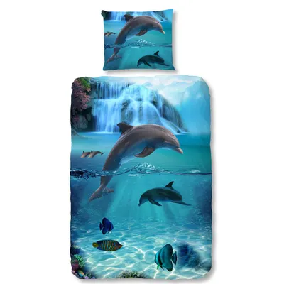 Immagine prodotto di Set di biancheria da letto Good Morning 5586-P WILL 140 × 200/220 cm Blu