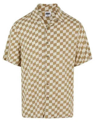 Image de Urban Classics - Chemise imprimée sur toute la surface pour hommes TN984 (XXL) (kaki)