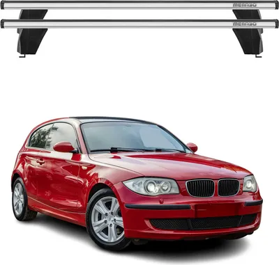 Image de Menabo Barres de toit transversales pour BMW Série 1 E87 E81 2004-2011 Alu Gris