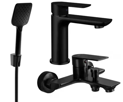 Zdjęcie produktu dla Mexen Alfa R62 zestaw wannowy, czarny - 745703R62-70