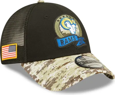 Produktbild von New Era 9FORTY Cap NFL22 Salute To Service Camo Los Angeles Rams black
