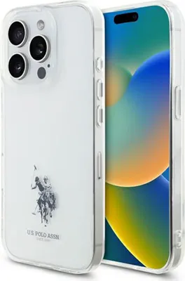 Image de US Polo USHCP15XUSMT iPhone 15 Pro Max 6,7" transparent/transparent IML Printed Double Horse Logo Housse de protection