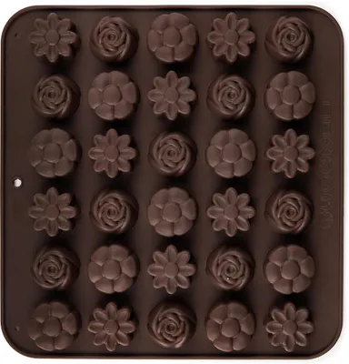 Obrázek produktu pro Forma na čokoládu kytičky 30ks 21,4x20,6cm silikon HN CULINARIA