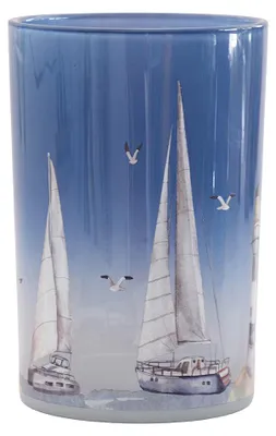 Produktbild von Clayre & Eef Teelichthalter Blau Glas