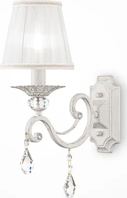 Produktbild von Maytoni Moderne Wandleuchte Grace 1xE14 excl. in Weiß mit Gold aus Metall Organza 40 W für Küche, Schlafzimmer, Wohnzimmer, Esszimmer, Lobby