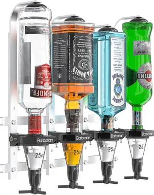 Produktbild von Barbarian Bar Butler Alkohol-Getränkespender, 4 Dosiermaßnahmen, 25 ml, für die Hausbar