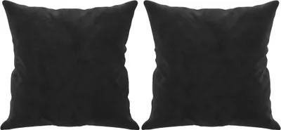 Obrázok produktu pre vidaXL Dekoračný vankúš 2 ks čierny 40x40 cm Velvet