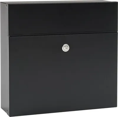 Produktbild von MEFA Briefkasten Serenade 161 schwarz Postkasten mit Sicherheitsschloss Briefbox