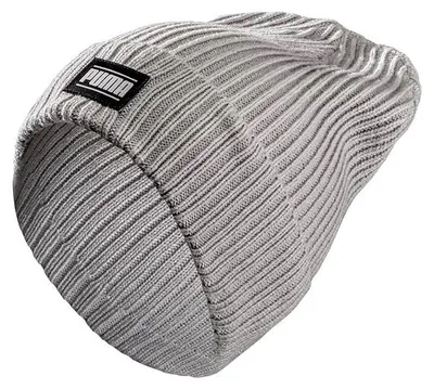 Produktbild von Puma Uni Ribbed Classic Cuff Beanie - 024038, Farbe:hellgrau, Accessoires:Onesize