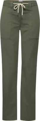 Produktbild von 29158 Cecil, Chelsea 7/8, 7/8 Damen Jeans Hose, Popelinestretch, olive, W 26 L 28