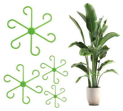 Immagine prodotto di Sostegno per piante set da 4 - Trasparente - Plastica - Quattro misure - Per piante rampicanti, pomodori, rose e monstera