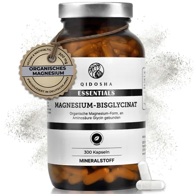 QIDOSHA Magnesium Bisglycinat Kapseln, 300 Stk im… – Bild 1