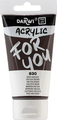Obrázek produktu pro Darwi DFY Akrylová barva Brown Vandijck 75 ml 1 ks