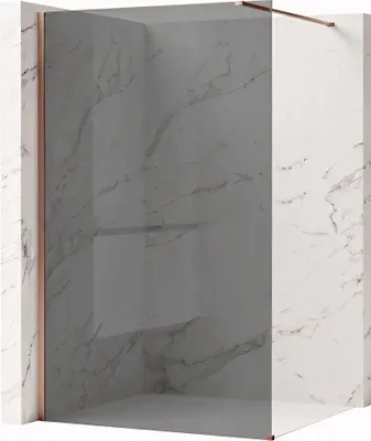 Obrázok produktu pre Sprchová Stena Rea Flexi Grey 100 Brush Copper