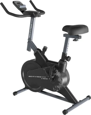 Produktbild von PRIXTON Stationäres Fahrrad Xtreme für Cardio und Fitness | Heimtrainer mit Schwungmasse 6 kg Widerstand, Indoor Cycle mit 7 Stufen, Pulsmesser und LE