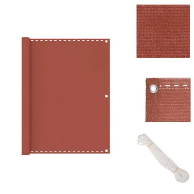 Produktbild von vidaXL Balkon-Sichtschutz Terracotta-Rot 120x400 cm HDPE -  Sonnenschirme & Sonnenschutze