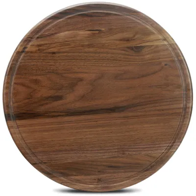 Immagine prodotto di Tagliere rotondo in legno di noce, diametro 35 cm, per la cucina
