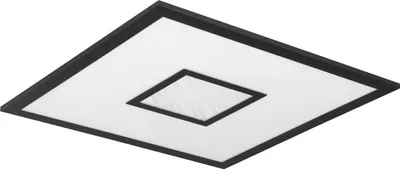 Obrázek produktu pro Eglo 900571 BORDONARA LED stropní svítidlo 21,5W 450x450mm černá bílá Dálkové ovládání RGB regulovatelná barva světla stmívatelné