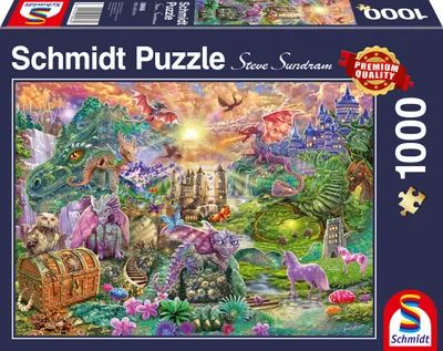Produktbild von Schmidt Spiele Verzaubertes Drachenland, 1000 Stück(e), Fee