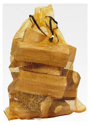 Produktbild von 50 Stück | Robuster Netzbeutel mit Kordel 40L | Netzbeutel 50x72cm mit Kordelzug | Netzsack für Holzscheite