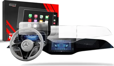 Produktbild von Matte Autodisplayfolie 3in1 für Mercedes E Klasa W214 Superscreen (2023-2025), Grizz Protector