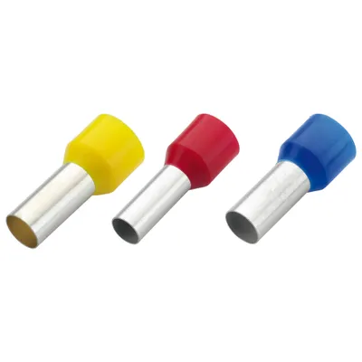 Produktbild von Aderendhülsen isoliert, Querschnitt 0,75 mm², Länge 16 mm, grau (Pack à 500 Stück)