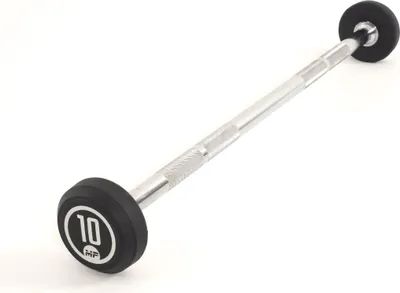 Produktbild von Muscle Power Feste Langhantel aus Gummi – 10 kg