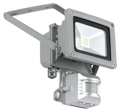 Produktbild von EGLO FAEDO, Wandbeleuchtung für den Außenbereich, Silber, Aluminium, Glas, IP44, Eingang, Garten, Terrasse, Bewegungssensor