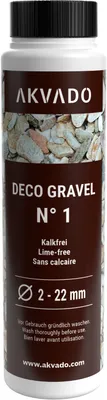 Produktbild von Akvado Deko gravel N°1 - Naturkies Dekokies Aquarienkies Bodengrund für Aquarien Aquarium Deko Kies 2-22 mm