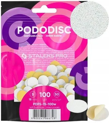 Produktbild von Staleks Pododisc S Expert Wechselpads 100 Grit 50 Stück