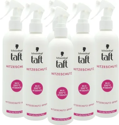 Produktbild von Schwarzkopf Taft Hitzeschutzspray - Hitzeschutz bis 230°C für langanhaltenden Style - 6 x 250ml