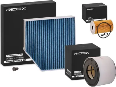 Produktbild von RIDEX Filterset Inspektionspaket Filtersatz für AUDI A6 Avant (4G5, 4GD, C7) A6 Limousine (4G2, 4GC, C7)