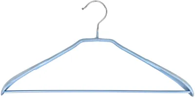 Immagine prodotto di Peggy Perfect  90568 Peggy Perfect Metall-Kleiderbügel mit Steg, gummiert, grau