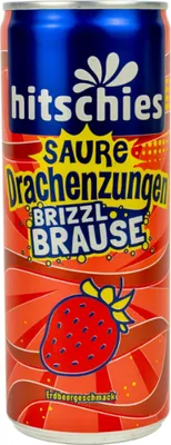 Immagine prodotto di hitschies Sour dragon tongues brizzl sherbet strawberry lattina 250ml