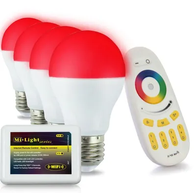Obrázok produktu pre RGB LED lampa s diaľkovým ovládaním (4 kusy)