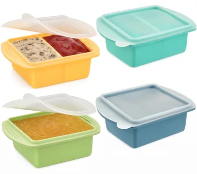 Gefrierformen-Set 4-tlg. mit Deckel, 250 ml & 500 ml, Silikon