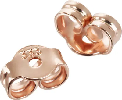 Produktbild von 3 Paar 333 8 Karat Rotgold 3,0mm Gegenstecker Butterfly Verschluss