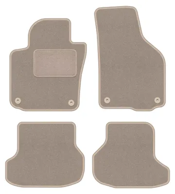 Immagine prodotto di Tappetini in moquette per Volkswagen Golf VI 2011-2016 (cabrio) – set 4 pezzi, beige, su misura – Wielganizator LUX
