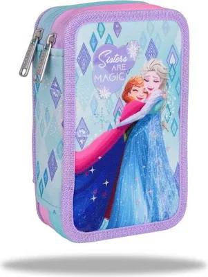 Zdjęcie produktu dla CoolPack, Piórnik dwukomorowy z wyposażeniem Jumper 2 Disney Core Frozen, 1 sztuka