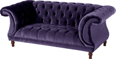 Produktbild von Max Winzer Sofa 2-Sitzer Ivette - Samtvelours purple - Maße: 200 x 100 x 80 cm