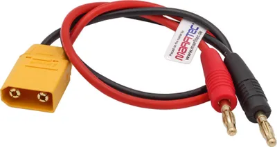 Produktbild von Marfitec Ladekabel Bananenstecker 4 mm -> XT90 Stecker (male)