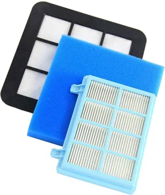 Produktbild von Filterset 3in1 für Philips Power Pro Compact / Active FC 9330 FC 9331 FC 9332 FC 9333 FC 9334 FC 9350(HEPA Abluftfilter, waschbarer Motorfilter, Schaumstoffilter)