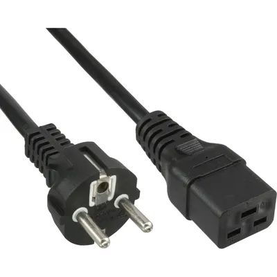 Zdjęcie produktu dla InLine 16658H, 0,5 m, Wtyczka zasilająca typu F, IEC C19, 250 V, 16 A