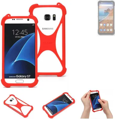 Produktbild von K-S-Trade Handy-Hülle kompatibel mit Unihertz Golden Eye Schutz-Hülle Bumper Silikon Schutz Hülle Cover Case Silikoncase Silikonbumper TPU Softcase